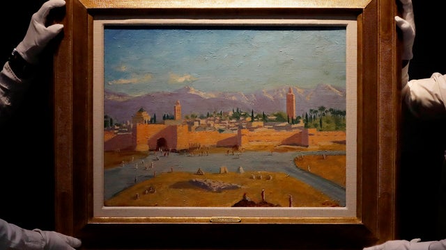 Britain Churchill Painting 