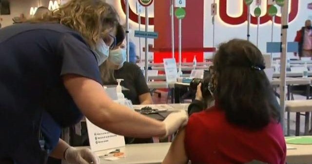 Some of the first Johnson & Johnson vaccine doses given at Ohio State University CBS News