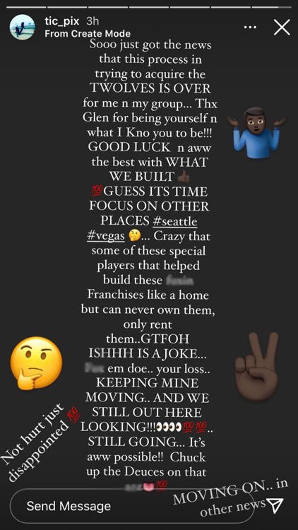 Kevin Garnett Announces He's Not Buying Timberwolves 