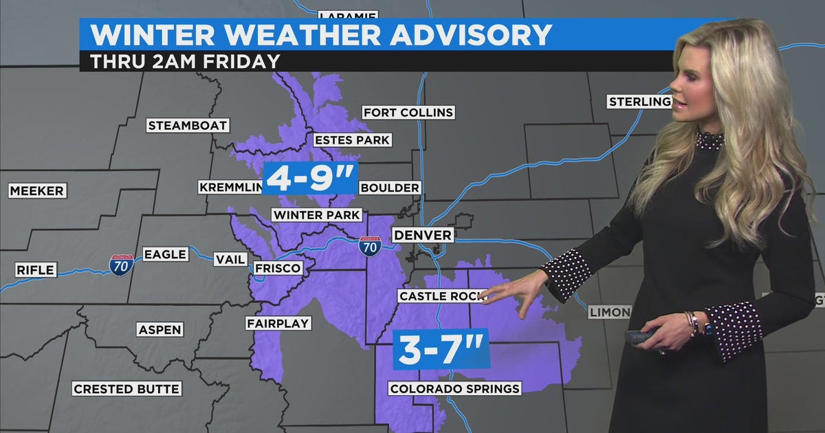 Denver Weather: Quick Shot Of Rain And Snow Hitting Colorado - CBS Colorado