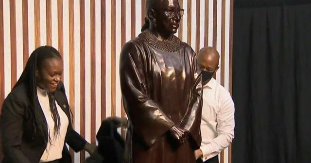 Ruth Bader Ginsburg statue unveiled in New York City CBS News