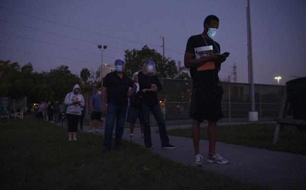 Texas voting lines 