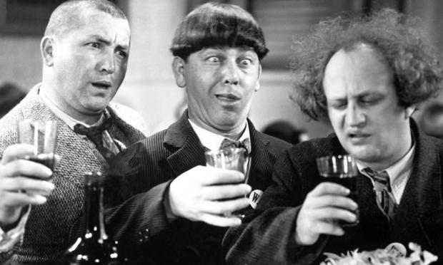 The Three Stooges with Drinks 