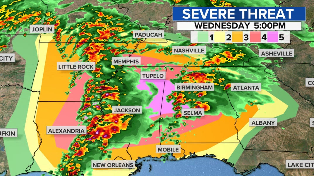 Large and dangerous tornado outbreak in Southern states likely ...