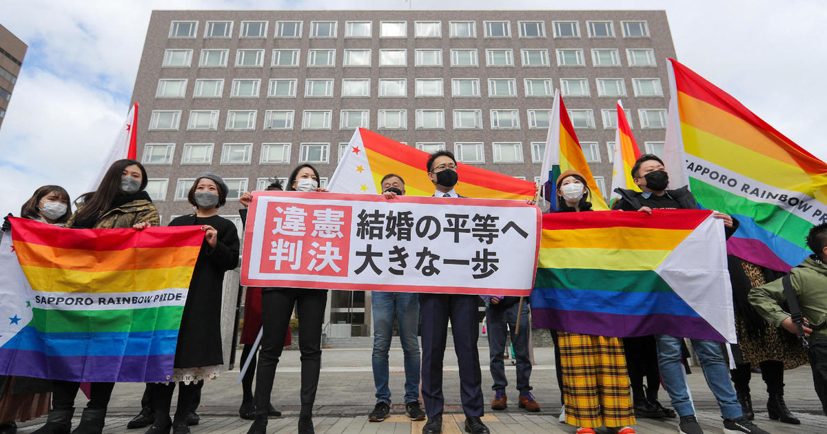 Court Rules That Japan S Ban On Same Sex Marriage Is Unconstitutional CBS News