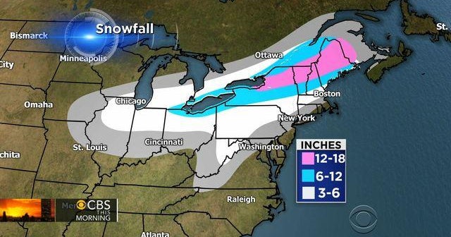 Winter storm heading to Northeast - CBS News