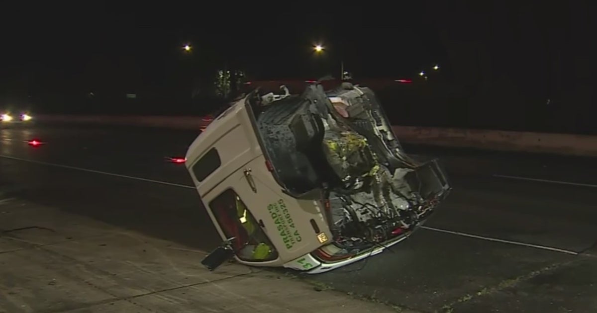 Box Truck Crash On I80 In Vacaville Tears Cab Off Trailer CBS Sacramento