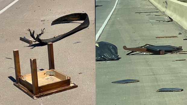 Highway debris in North Texas 