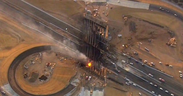 California interstate reopens after bridge fire CBS News