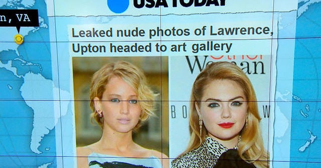 Headlines at 8:30: Florida art exhibit features leaked nude celebrity photos - CBS News
