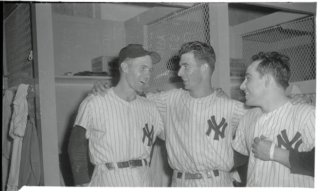 Yogi Berra with Players 