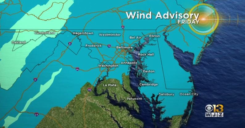 Maryland Weather Wind Advisory In Effect Friday CBS Baltimore