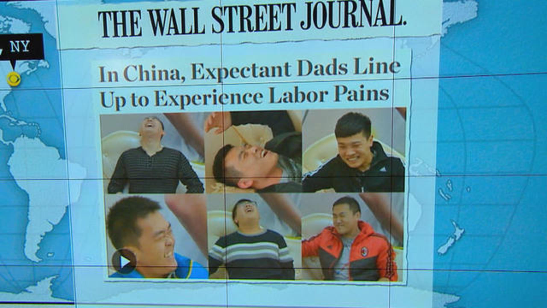 WATCH: Chinese Men Experience Pain of Childbirth –