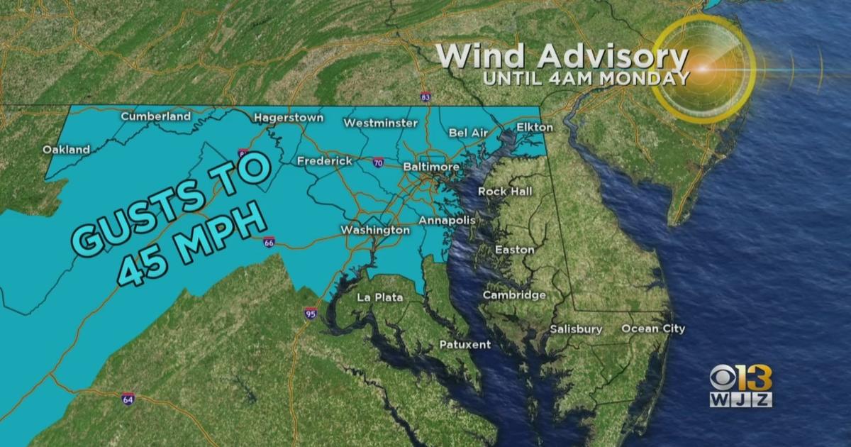 Maryland Weather: Wind Advisory Overnight After Severe Storms Moved ...