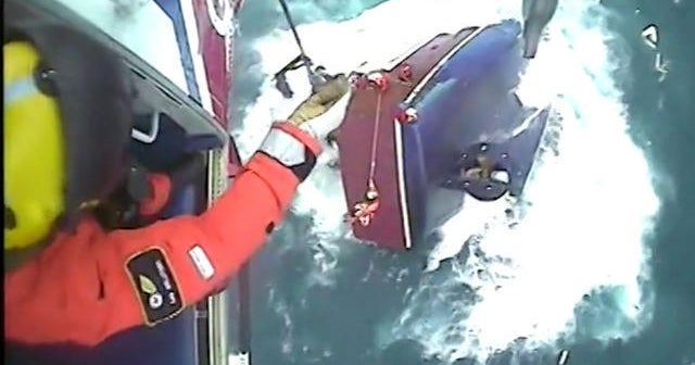 Dramatic rescue at sea caught on camera - CBS News