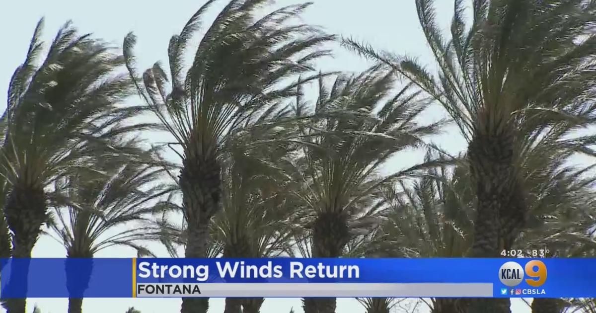 Santa Ana Winds Return To SoCal, Increasing Fire Concerns - CBS Los Angeles