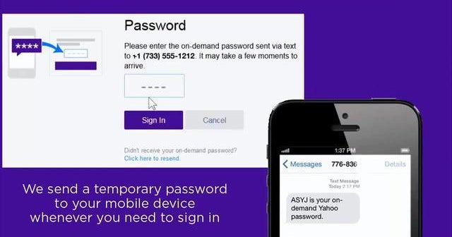 Yahoo rolls out new on-demand password feature - CBS News