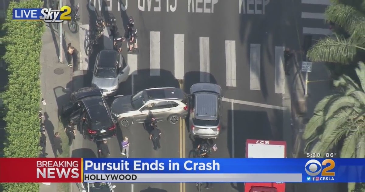 Driver Taken Into Custody After Brief Pursuit Ends In Hollywood Crash ...