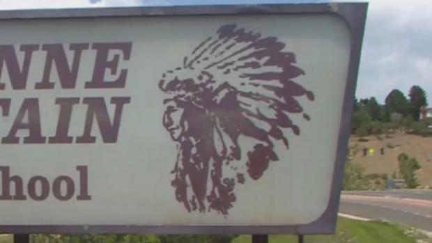 school sign native american indian mascot 
