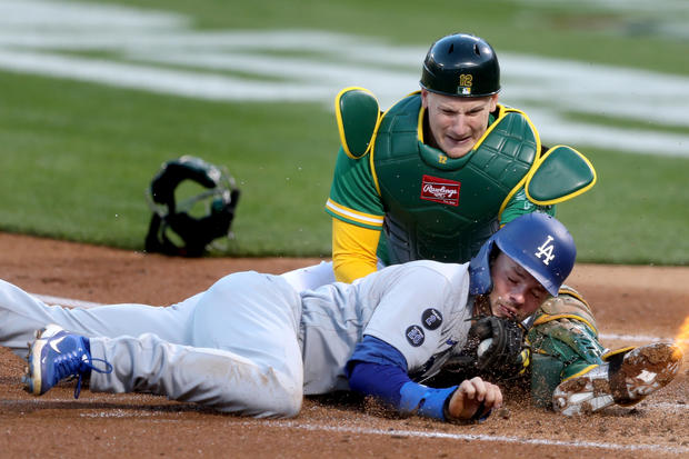 Los Angeles Dodgers against the Oakland Athletics 