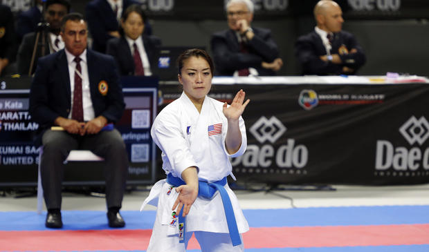 Kokumai Sakura from USA seen in action during the women's 