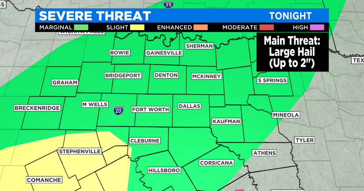 Severe Weather Possible As Cold Front Moves Through North Texas - CBS Texas
