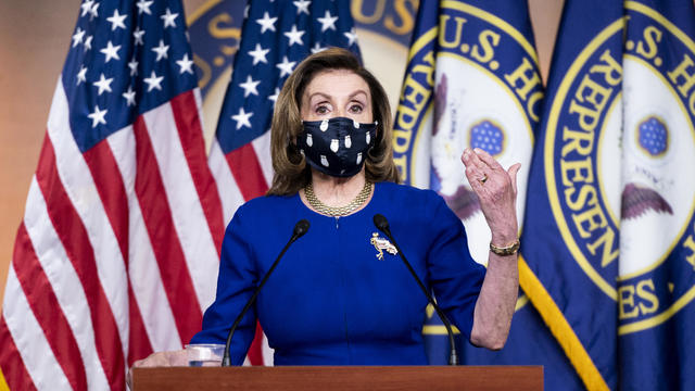 House Speaker Pelosi Holds Weekly Media Briefing 