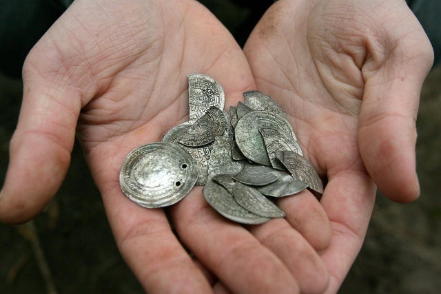 A handful of Arabic 10th century silver