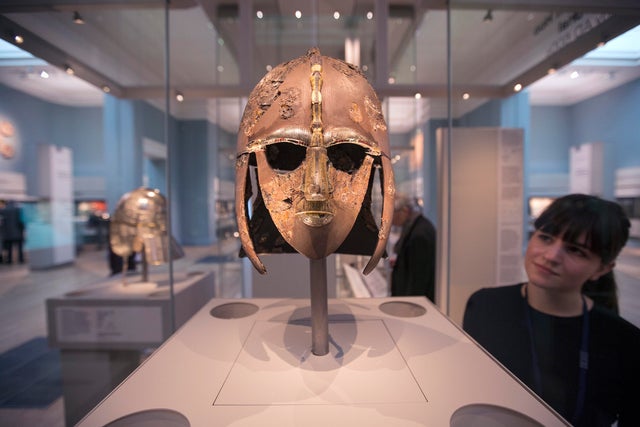 Sutton Hoo Treasure Displayed At The British Museum