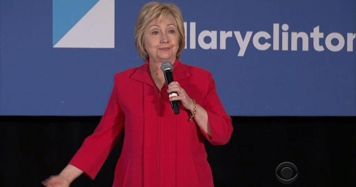 Clinton Focuses On Gop With Sanders Nipping At Her Heels Cbs News 