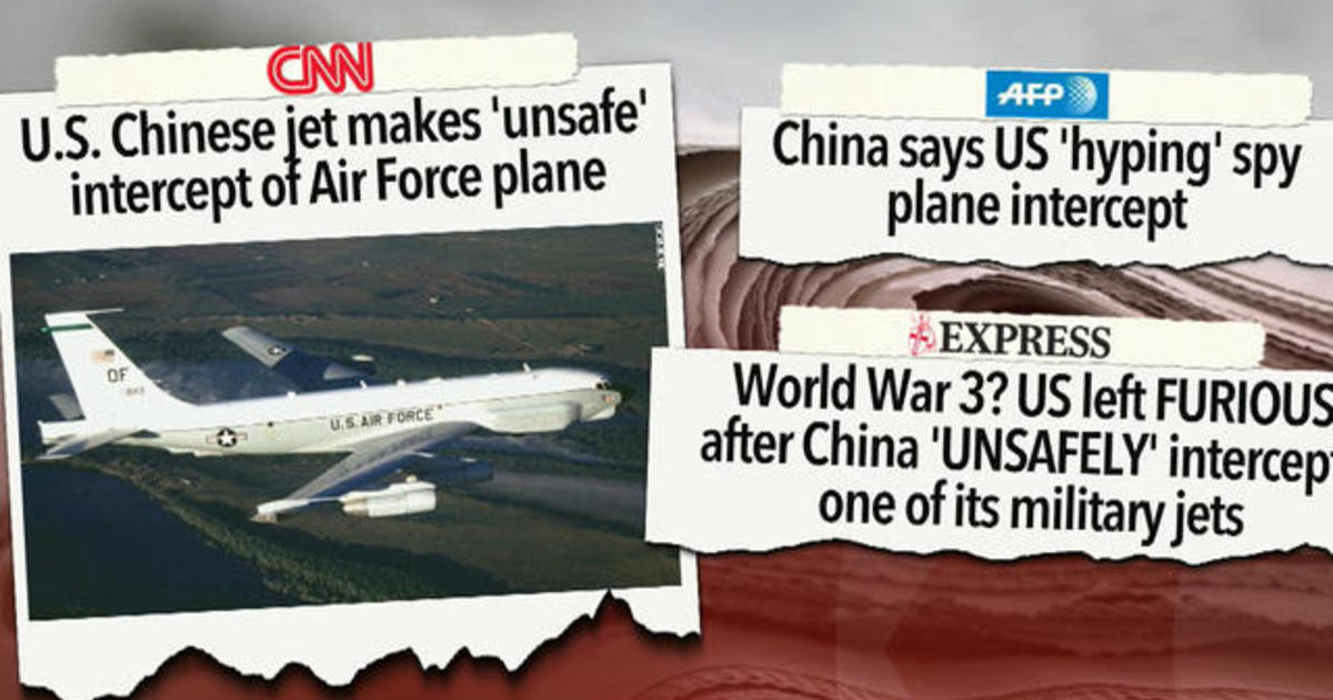 China's "unsafe" Intercept Of U.S. Spy Plane - CBS News