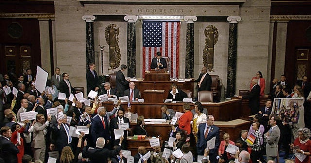 Watch: House Democrats shout down Speaker Paul Ryan - CBS News