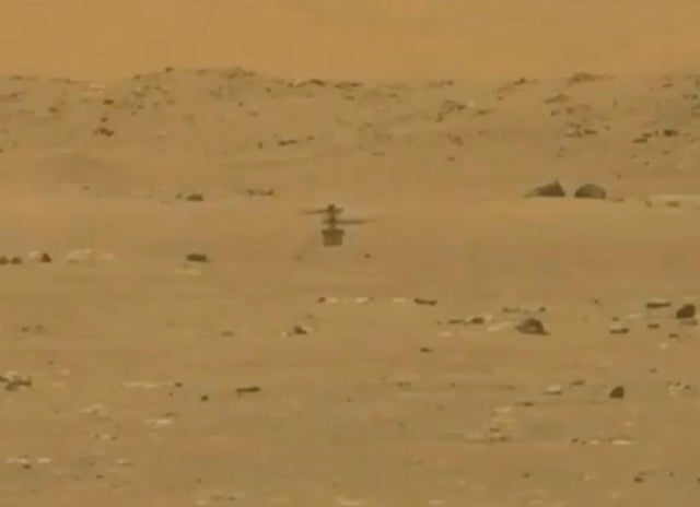 NASA's Mars helicopter Ingenuity makes its first flight