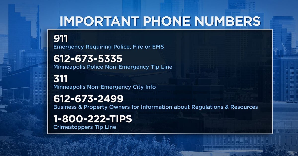 Reminder MPD Has Tip Line For NonEmergencies CBS Minnesota