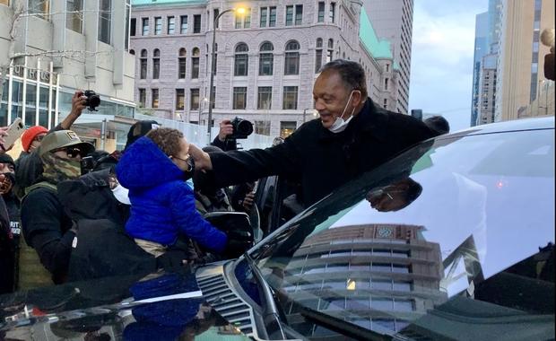 Jesse Jackson in Minneapolis During Chauvin Trial Jury Deliberations 