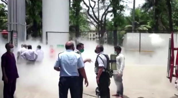Oxygen tanker leakage at hospital in Nashik 