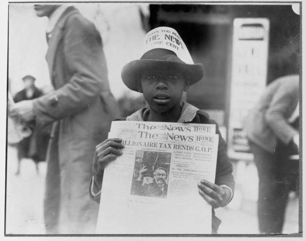 Young Newspaper Seller 