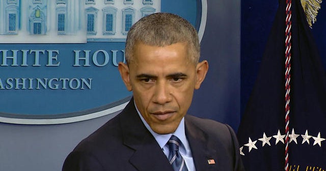 Trump fires back at Obama's claim he could have won third term - CBS News