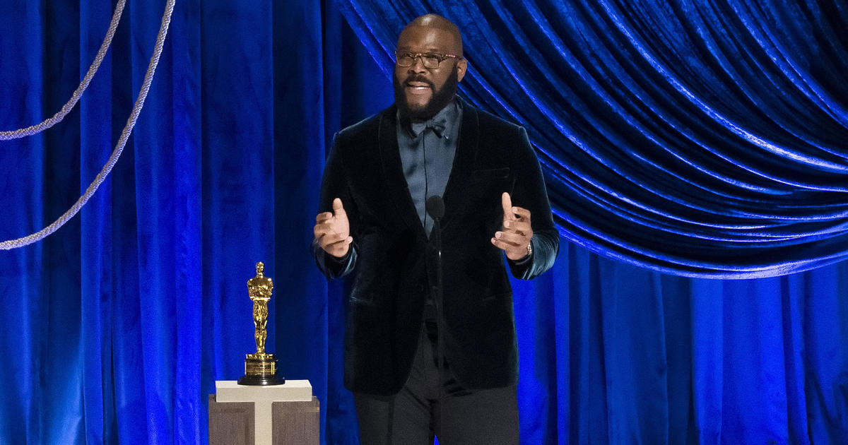 Tyler Perry tells viewers to "refuse hate" during Oscars acceptance