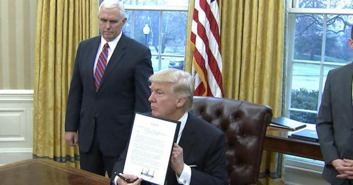 President Trump signed an executive order and three memoranda over