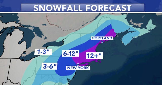 Snowstorm pounds the Northeast - CBS News