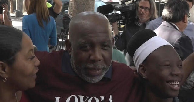 Wrongfully convicted man reunited with family after decades behind bars ...