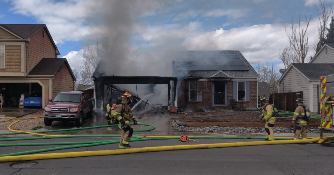 Crews Fighting House Fire In Westminster - CBS Colorado