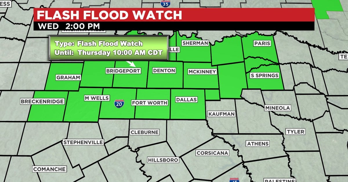 Tornado, Flash Flood Watches In Effect Through Parts Of North Texas ...