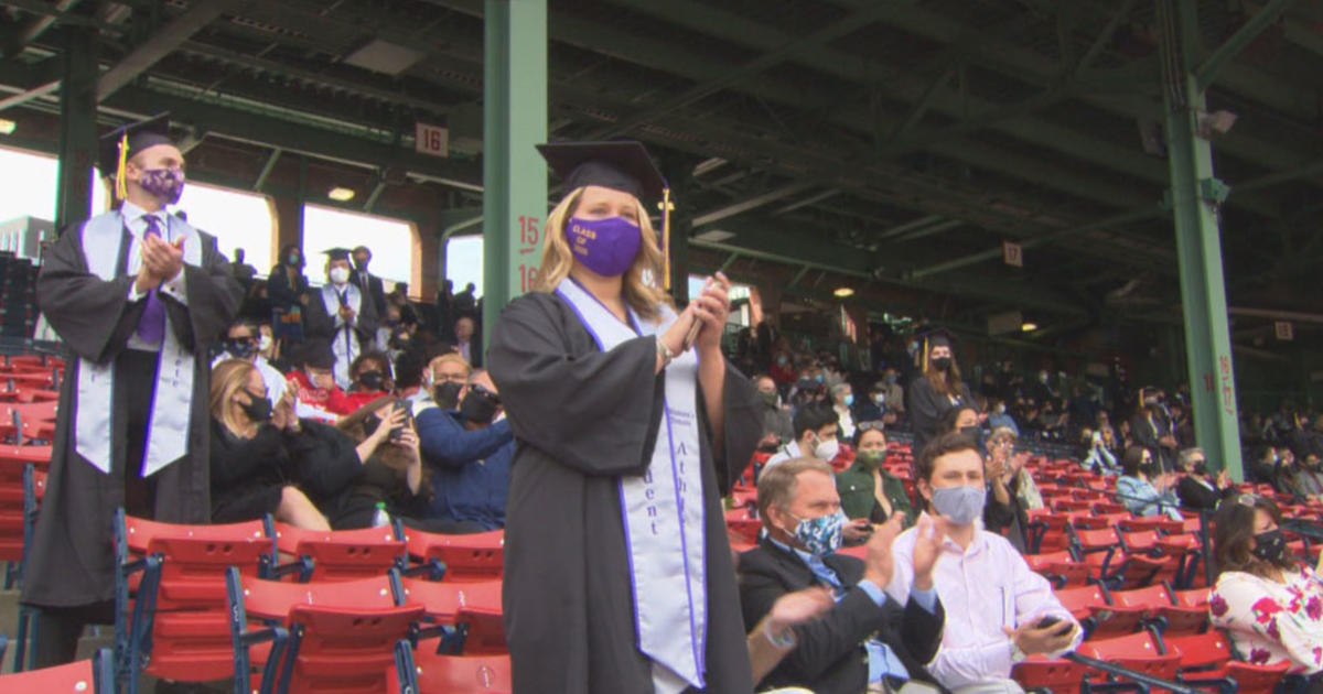 Emerson College Celebrates Graduating Students At Fenway Park CBS Boston