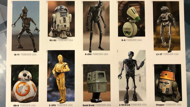 Star Wars droid forever stamps 