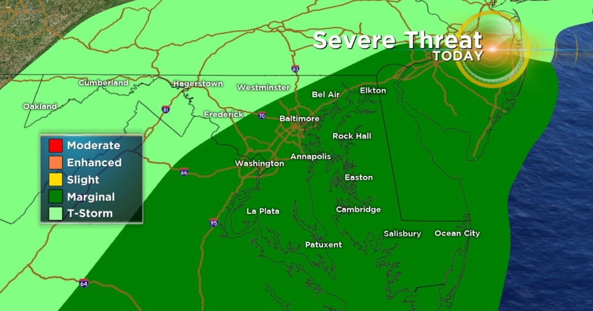 Maryland Weather: Scattered Storms In The Forecast Wednesday - CBS ...