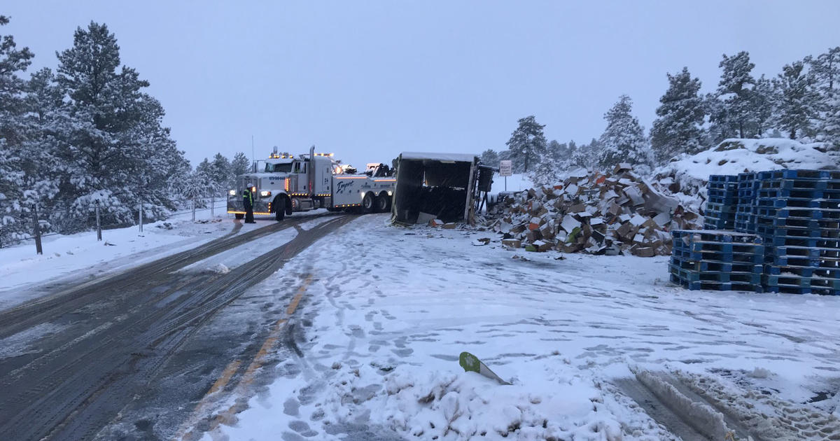 Highway 287 Reopens After Semi Rollover Near Wyoming Border CBS Colorado   287 Crash Closure From Csp 