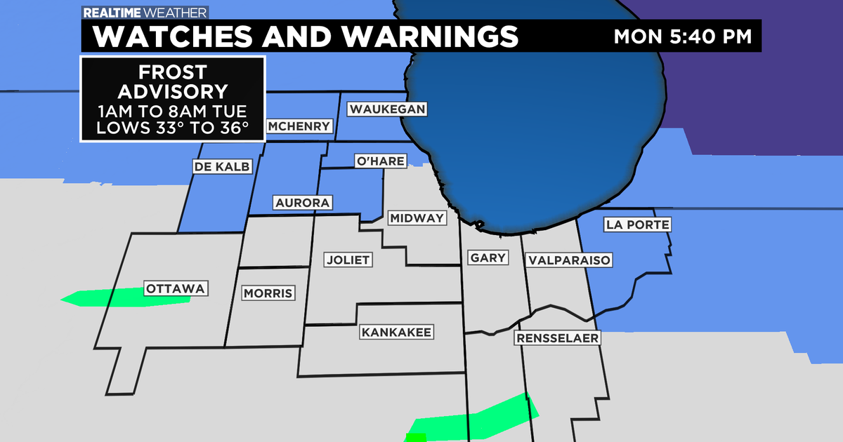 Chicago Weather: Frost Advisory Along And North Of I-88 - CBS Chicago