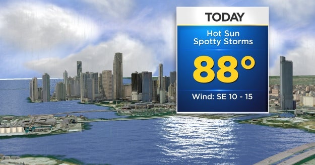 Miami Weather Hot & Humid, Afternoon Showers Possible CBS Miami